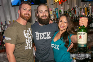 The Deck Women's Teal V-neck